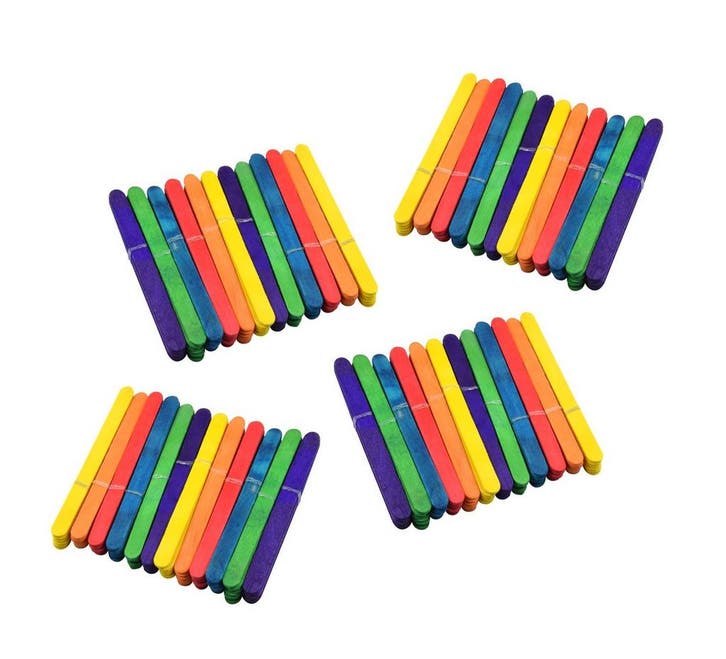 Set van 288 gekleurde knutselstokjes (11 cm lang, 1 cm bree, Bricolage & Construction, Outillage | Autres Machines, Envoi