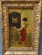 Santos Torres (XX) - Joven campesina en el umbral