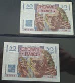 France. - 3 x 50 Francs - 1946/1951 - Fayette 20 (Sans prix, Postzegels en Munten