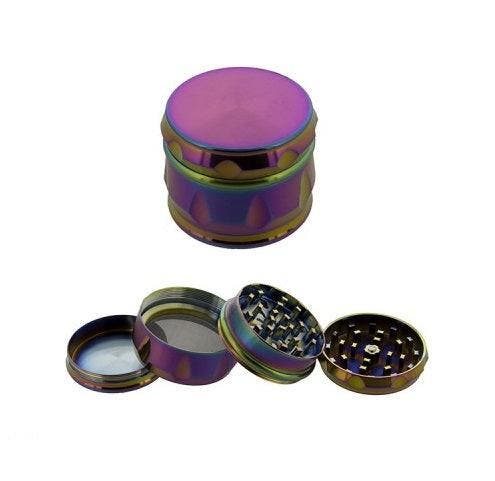 Aluminium Rainbow Kruidengrinder Ø55 mm, Collections, Articles de fumeurs, Briquets & Boîtes d'allumettes, Envoi