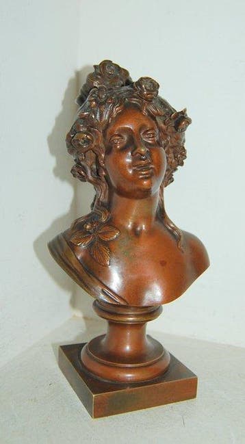 Beeldje - Flora - Brons