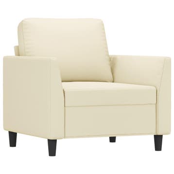 Luxe fauteuil creme - Tweede kansje: pak nu 82% korting!, Huis en Inrichting, Fauteuils, Kunststof, Gebruikt, Verzenden, 75 tot 100 cm