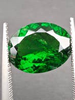Groen Tsavoriet - 5.13 ct - Antwerp Laboratory for Gemstone
