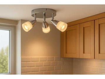 Veiling - 6x LED Plafondlamp – 3 Spots – 3 x 5W – 4000, Nieuw