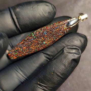 Grand pendentif opale australienne Matrix Bijoux - Hauteur :