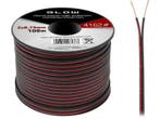 kabel rood / zwart 2x 0.75 mm² op rol 100 meter, Doe-het-zelf en Bouw, Elektriciteit en Kabels, Verzenden, Nieuw, Kabel of Snoer