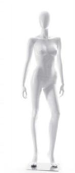 *TIP*  Faceless etalagepop dame glossy wit GLW8, Ophalen of Verzenden