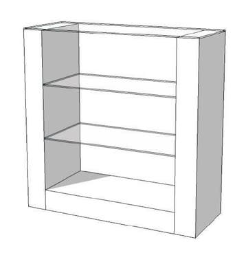 *TIP*  Glossy middenunit R-PR-006, Articles professionnels, Aménagement de Bureau & Magasin | Commerce & Inventaire, Ophalen of Verzenden