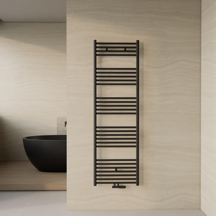 Designradiator BWS Nile Gobi 160x50 cm Geborsteld Mat Zwart, Bricolage & Construction, Sanitaire, Enlèvement ou Envoi