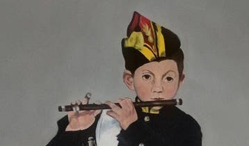 École française (XX) - Grand tableau huile sur toile le
