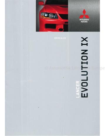 2005 MITSUBISHI LANCER EVOLUTION IX BROCHURE FRANS, Ophalen of Verzenden