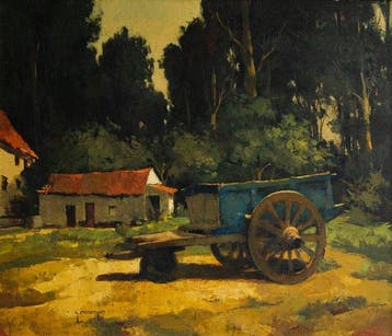 Gérard Moortgat (1908/09-1992) - La charette de foin