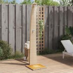vidaXL Buitendouche 55x60x224 cm poly rattan en acaciahout, Tuin en Terras, Zwembaden, Verzenden, Nieuw