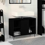 vidaXL Badkamerkast met plank Zwart 80 x 33 x 60 cm Bewerkt, Verzenden