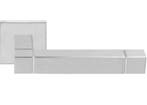 Deurklink SQUARE JB100G geveerd op rozet mat rvs