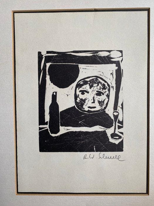 Robert Wolfgang Schnell (1916-1986) - Abend, Antiquités & Art, Antiquités | Autres Antiquités