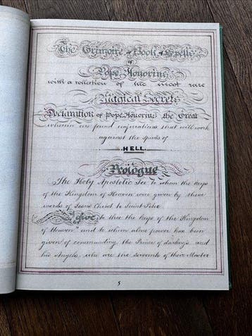 The Irwin Manuscript - The Grimoire of Honorius: The Irwin