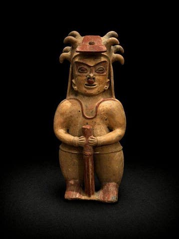 Jamacoaque-cultuur 7e tot 5e eeuw v.Chr. Terracotta Figuur -, Antiek en Kunst