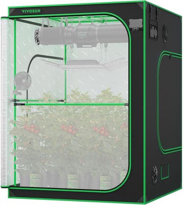 Kweektent - Growtent - 150x150x200 cm - Groen - VIVOSUN PRO, Verzenden