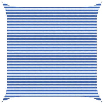 vidaXL Zonneschaduwzeil 4,5 x 4,5 m HDPE Vierkant Blauw en, Verzenden