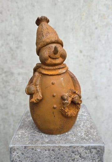 Figurine - Beeldje - Snowman - IJzer - Fer