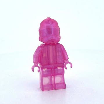 Lego - Figure - Clone trooper Dark pink transparante satijn
