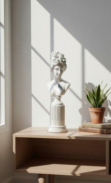 Buste, Contemporary Venus Bust Petrol Green - 35 cm - Hars