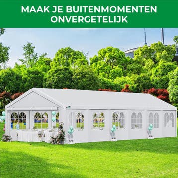 MaxxGarden Partytent 6x12m Prof 220gr 38mm (Buizententen), Ophalen of Verzenden, Nieuw