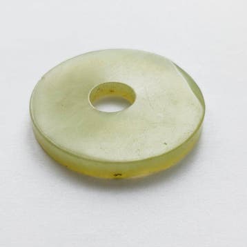 Oud Sino-Birmaans jade (? ) harde groene steen Bi Disc