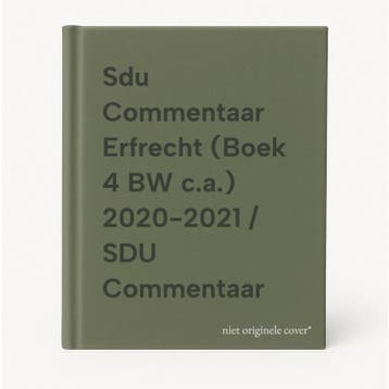 Sdu Commentaar Erfrecht (Boek 4 BW c.a.) 2020-2021 / SDU, Boeken, Wetenschap, Verzenden, Zo goed als nieuw