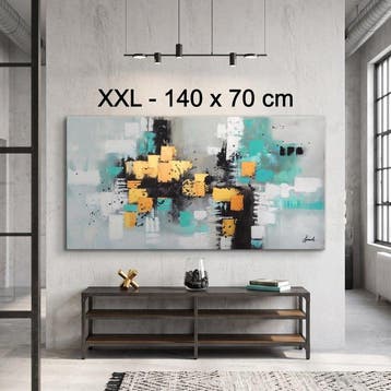 Monika Spiewak - Abstract - Oil Painting Stretched On The, Antiquités & Art, Art | Peinture | Moderne
