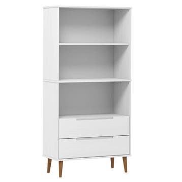 Boekenkast MOLDE | 67% Retour Deal | Sla je slag, Huis en Inrichting, Met plank(en), Gebruikt, Verzenden, Scandinavisch
