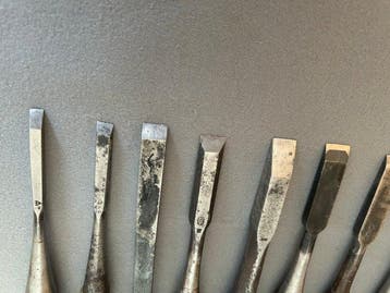 Set of 15 Vintage Japanese Chisels Tataki Oire Nomi() -