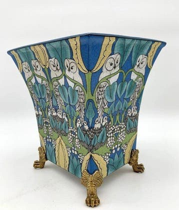 Vase - Bronze, Porcelaine - Jardinière (2) - porcelaine,