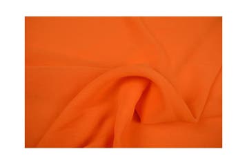15 meter chiffon stof - oranje, Verzenden, 120 cm of meer, Oranje, Polyester