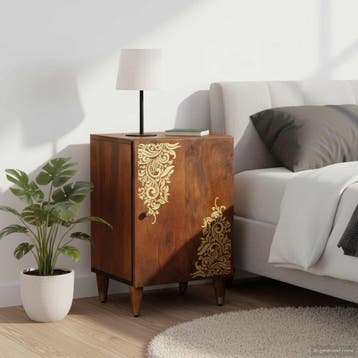 vidaXL Badkamerkast Honing bruin 38 x 33 x 58 cm Massief, Verzenden, Nieuw
