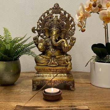 Hoge Kwaliteit Ganesha L 43 cm Hoog - 20 cm breed- 20 cm, Ophalen of Verzenden, Nieuw