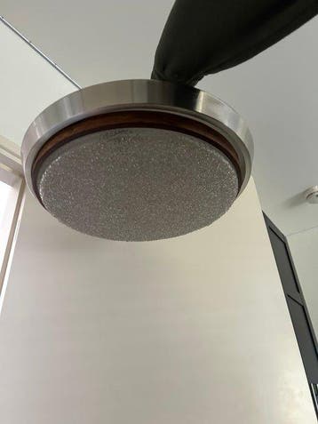 Plafondlamp - vintage - Aluminium, Glas - Dijkstra