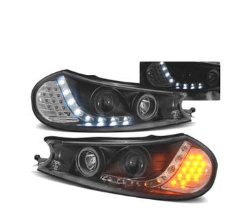 Phares Pour Ford Mondeo 96-00 Led Daylight Noir, Verzenden, Nieuw