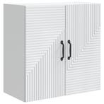 vidaXL Wandkast Wit 59 x 31 x 60 cm Bewerkt hout, Huis en Inrichting, Verzenden, Nieuw