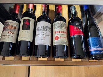 2019 Pétrus, 2010 Pontet Canet, 2010 Marqués de Murrieta, Verzamelen, Wijnen, Nieuw