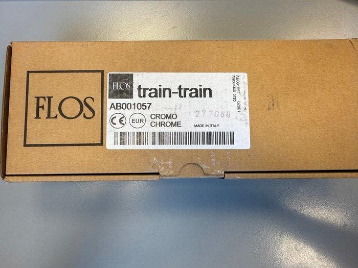 Flos - Arteluce - Lampe - Train-Train - Chrome, Métal, Antiquités & Art, Antiquités | Éclairage