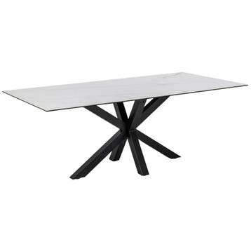 De Rebellenclub Cardiff Eetkamertafel - 200 X 100 Cm -, Verzenden, Zo goed als nieuw, Metaal, 200 cm of meer