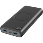 Strex Powerbank met Draadloze Qi Snellader - 27.000 mAh, Verzenden, Nieuw, Strex