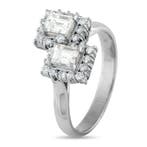Ring Platina, Diamantenring van platina met 1,74 ct diamant, Nieuw
