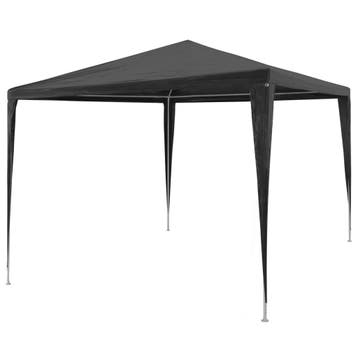 vidaXL Partytent 3x3 m PE antraciet, Tuin en Terras, Partytenten, Verzenden, Nieuw