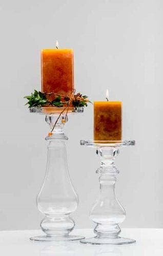 Shine glazen candle holder laagste 21x11,5 cm, Nieuw