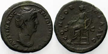As 138/141 Rom Kaiserzeit Diva Faustina 138-161 (gemahlin..., Postzegels en Munten, Munten en Bankbiljetten | Verzamelingen, Verzenden