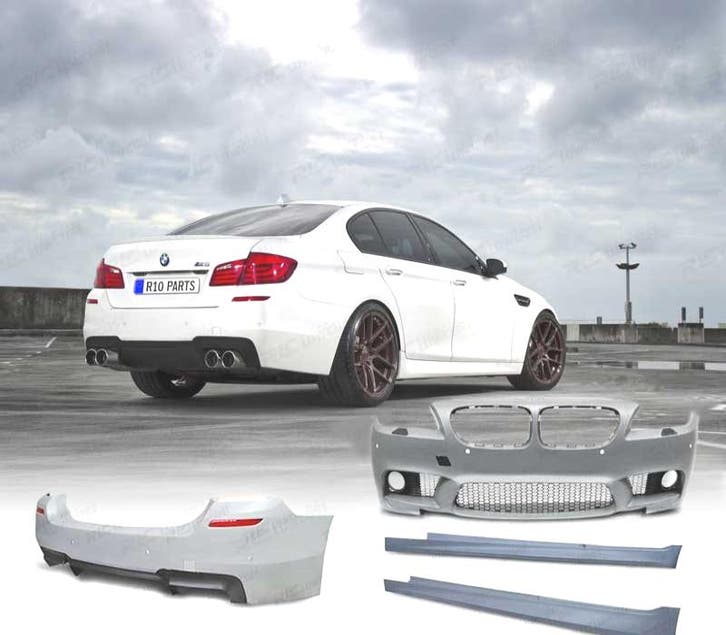 KIT CARROSSERIE BMW F10 13-17 PDC + LAVE PHARES LOOK M5, Auto-onderdelen, Carrosserie, Verzenden