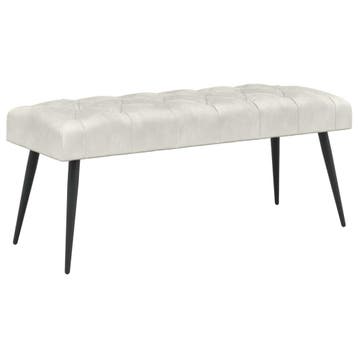vidaXL Bank met knopen tufting Crèmekleurig 110 x 40 x 46 cm, Verzenden, Nieuw